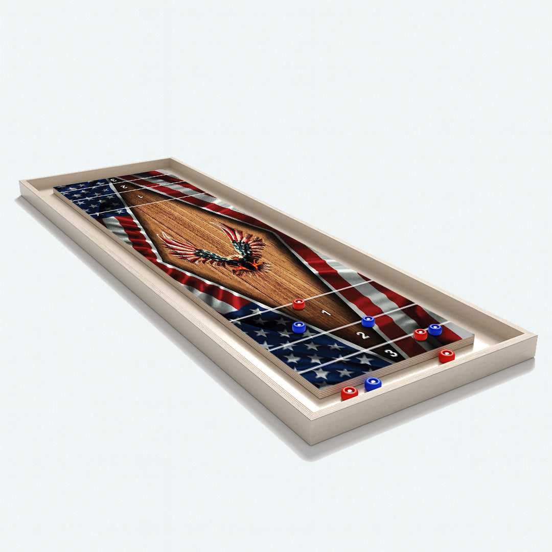 Patriotic Eagle Shuffle Board