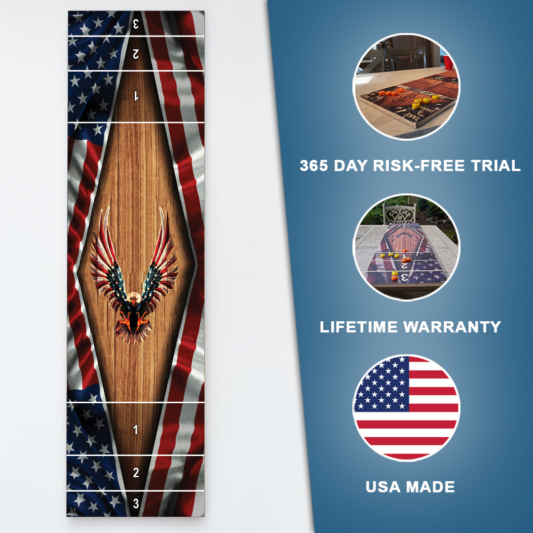 Patriotic Eagle Shuffle Board
