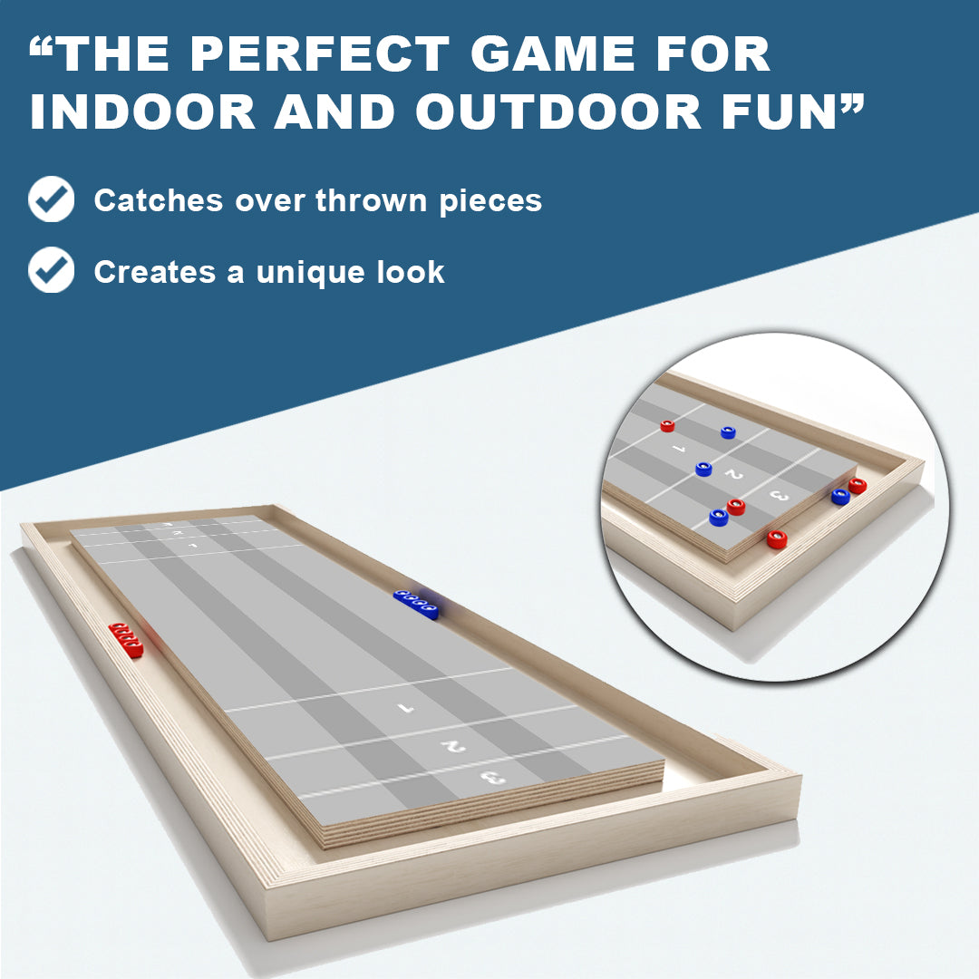 Gray Wood Shuffleboard