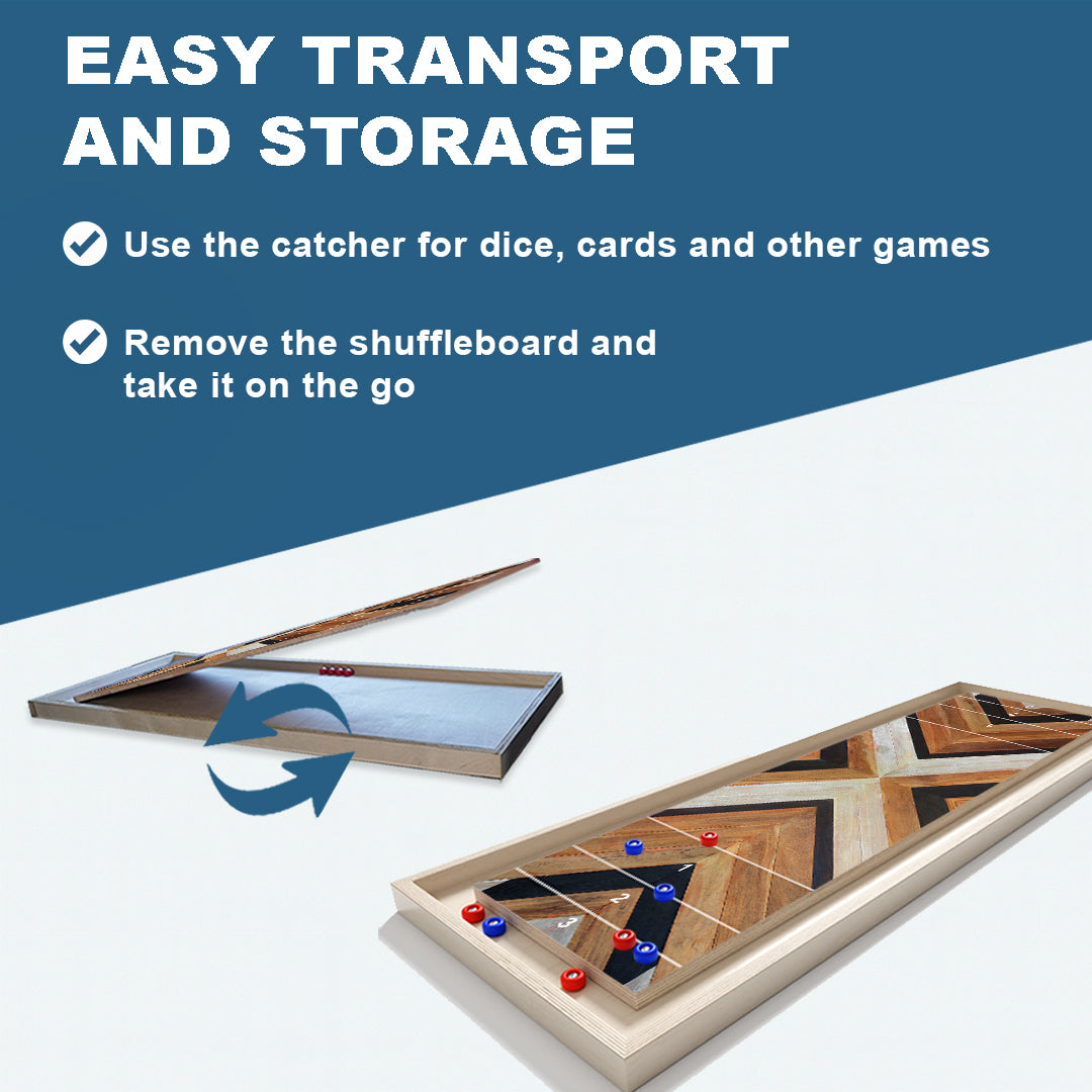 Wood Grain Shuffleboard
