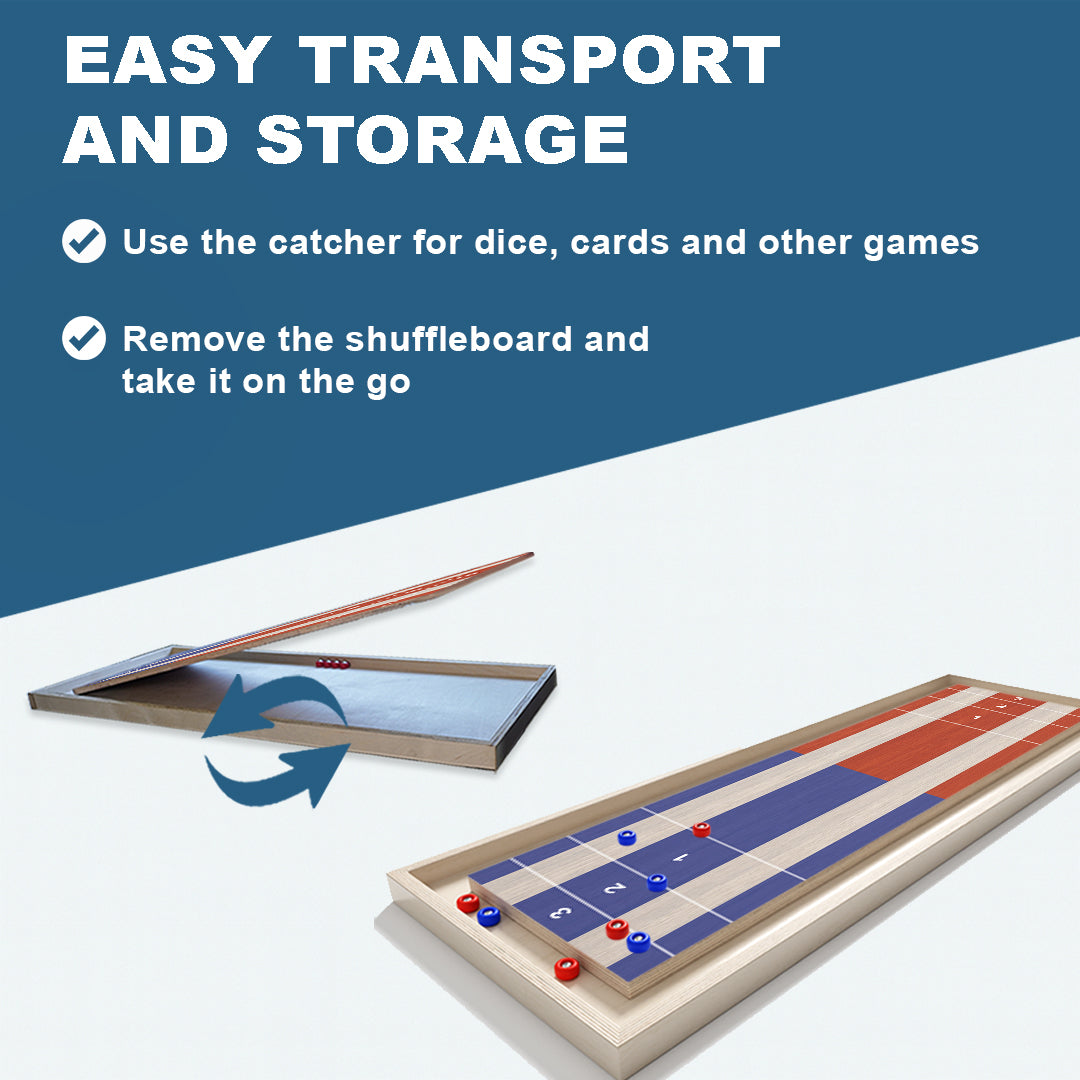 Red And Blue Shuffleboard