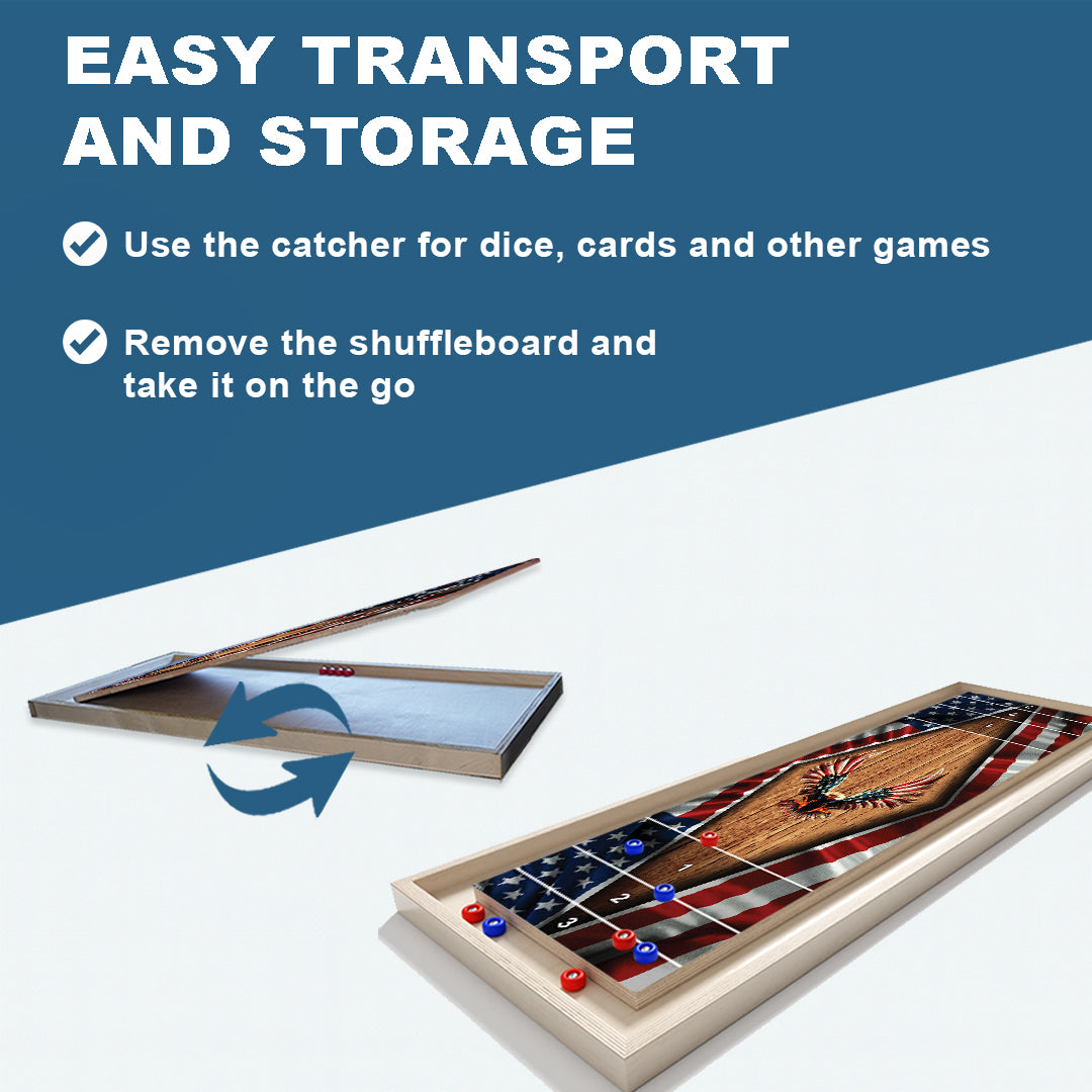 Patriotic Eagle Shuffle Board
