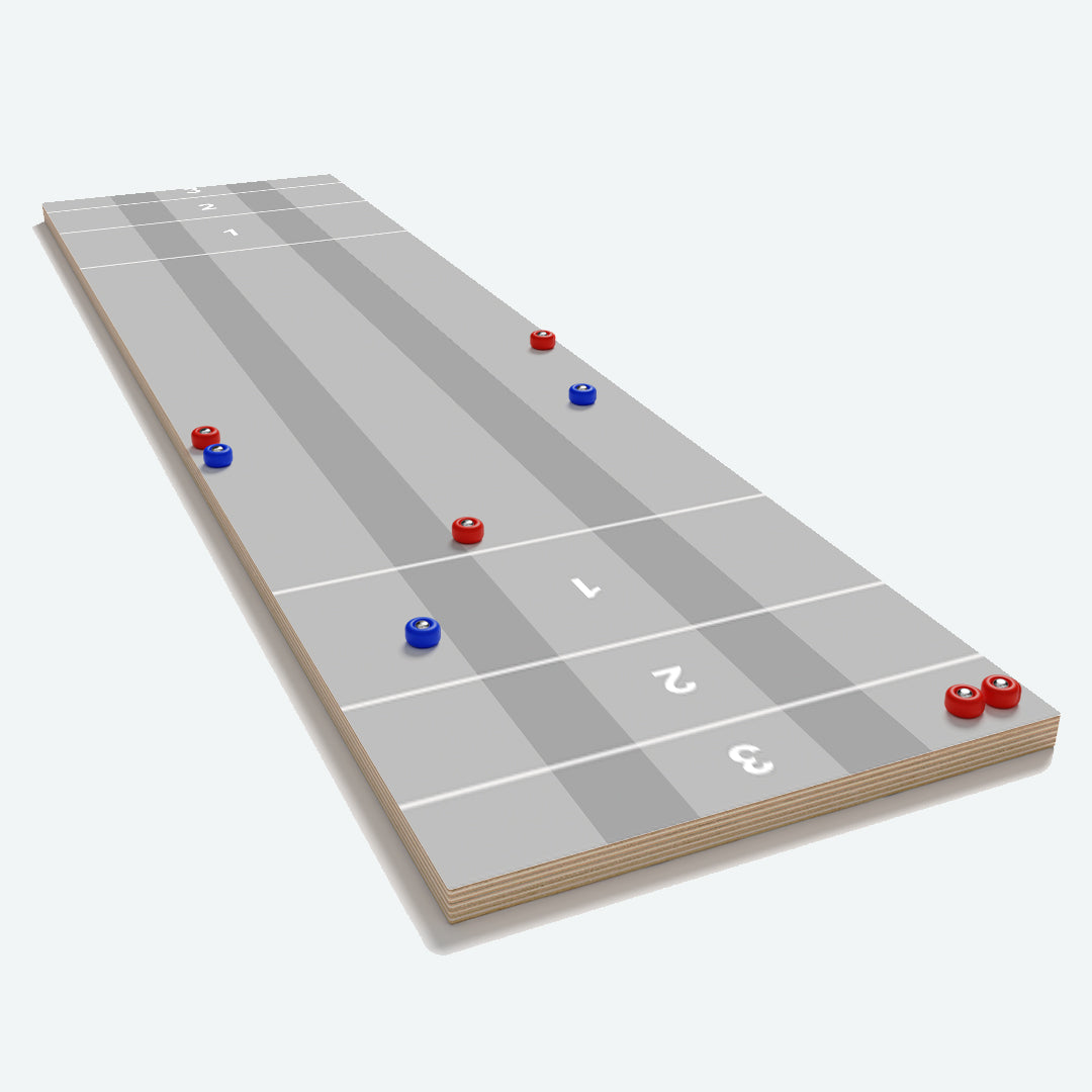Gray Wood Shuffleboard