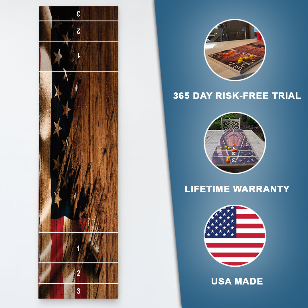 American Flag Shuffleboard