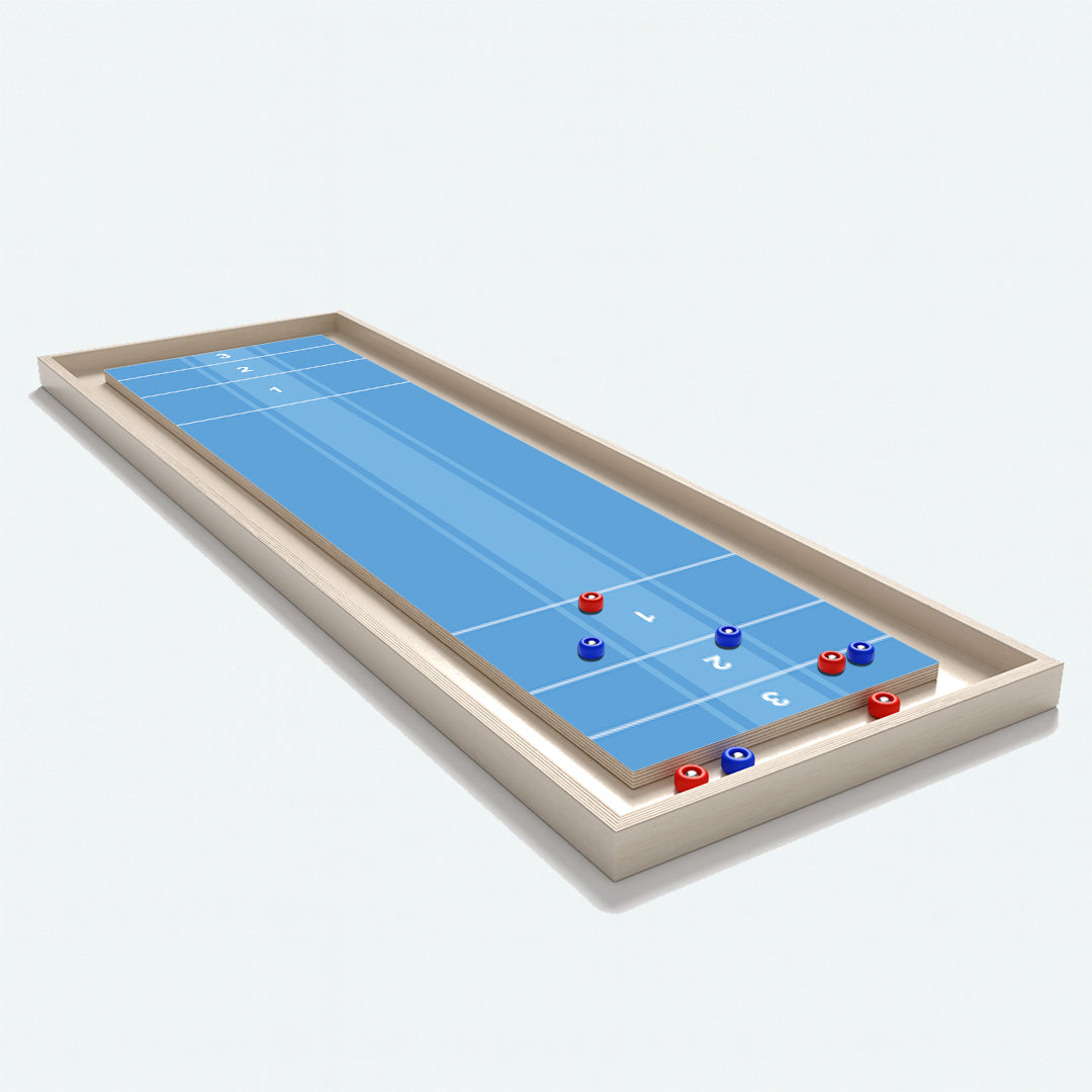 Blue Wood Shuffleboard