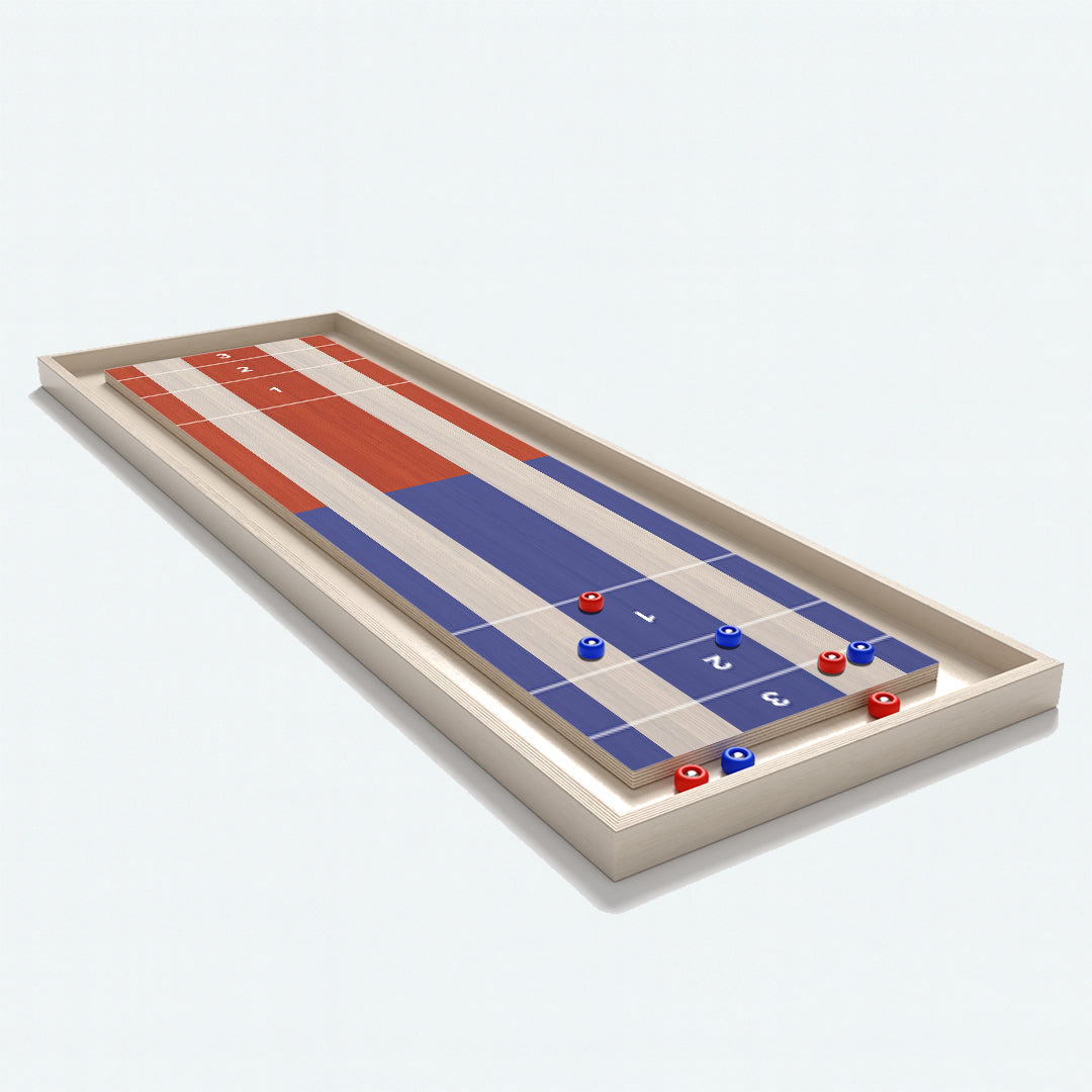 Red And Blue Shuffleboard