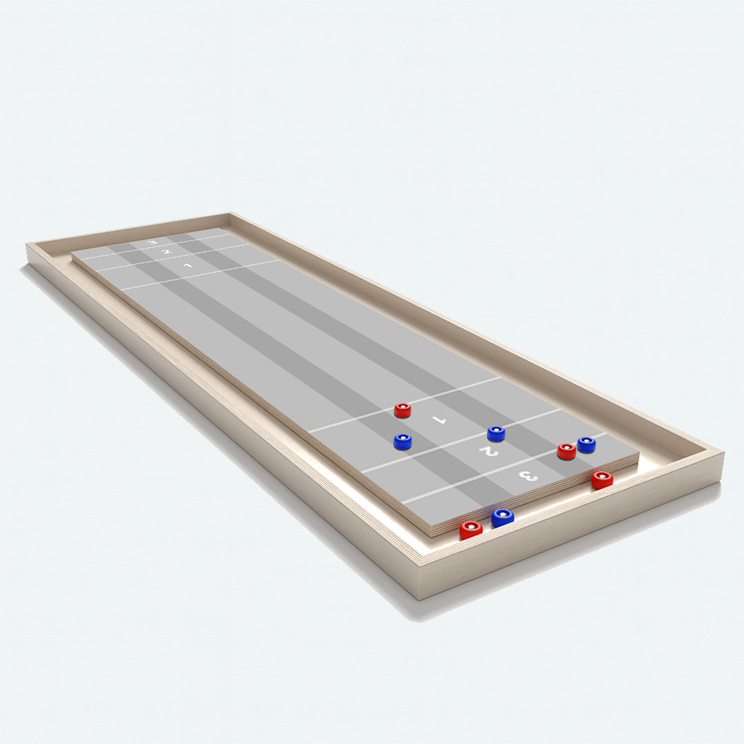 Gray Wood Shuffleboard