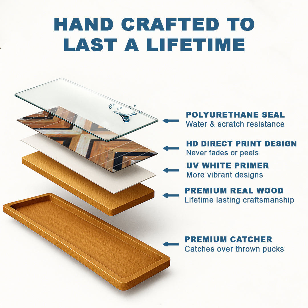 Wood Grain Shuffleboard