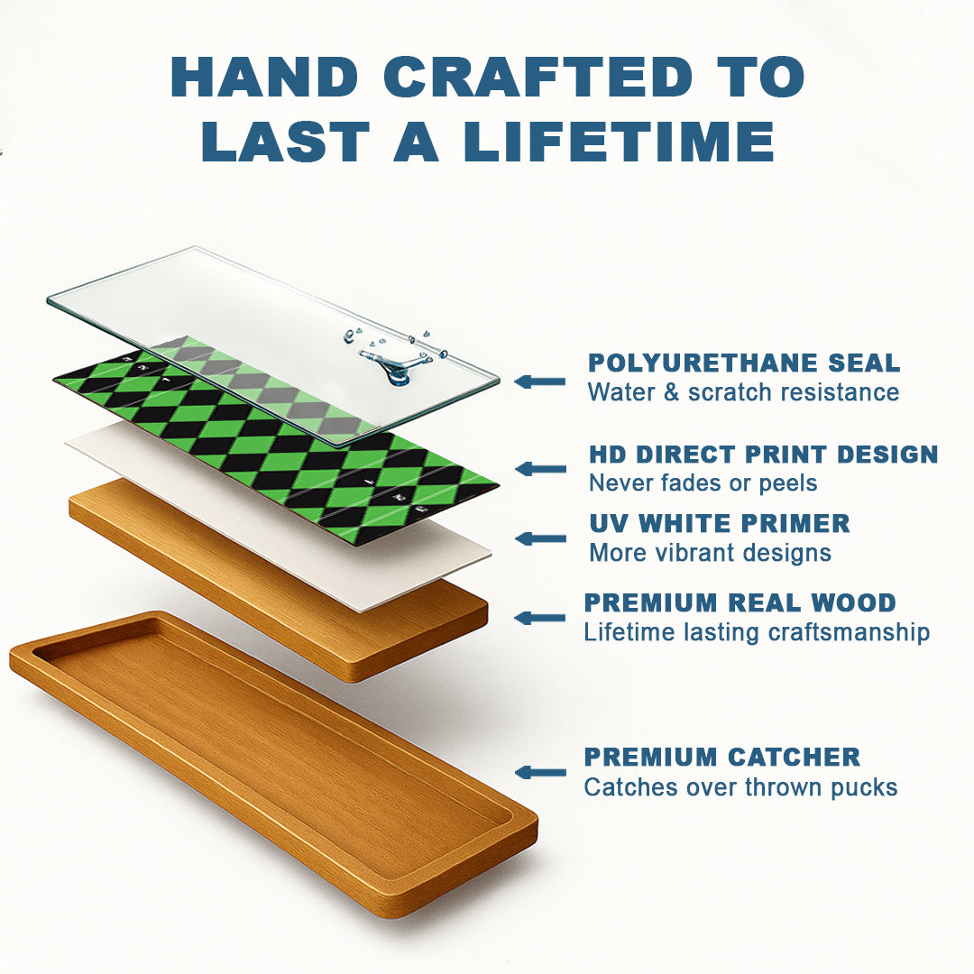 Green Diamond Shuffleboard
