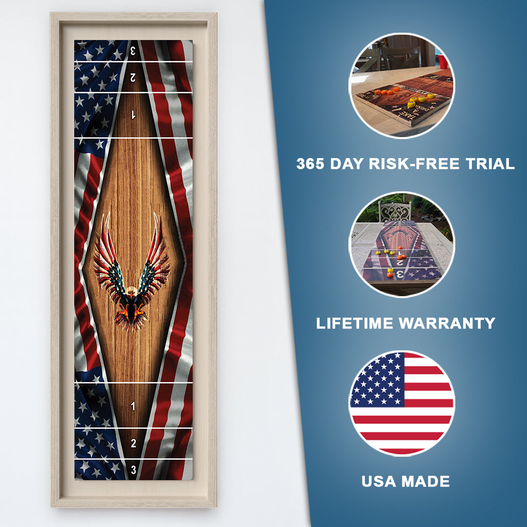 Patriotic Eagle Shuffle Board