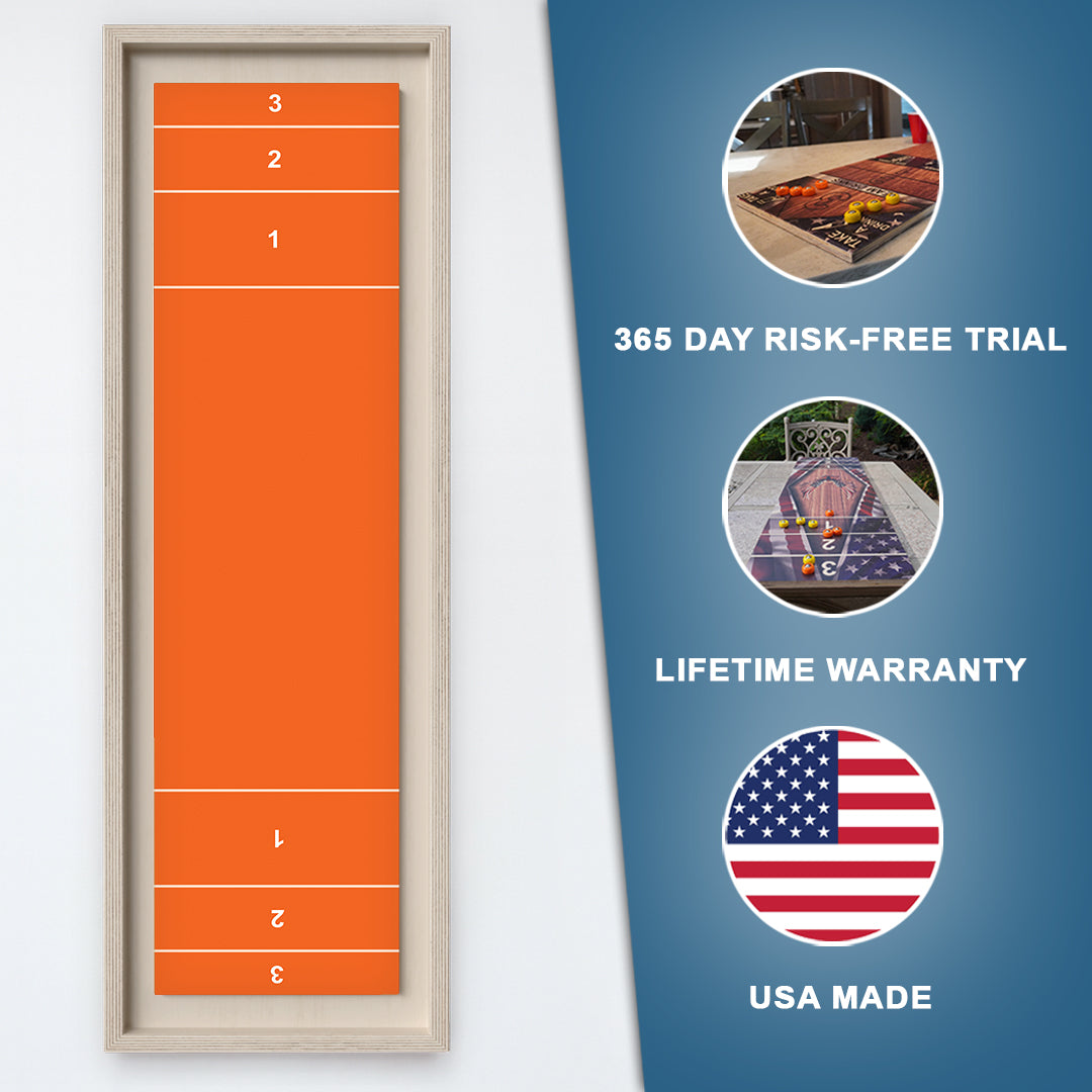 Orange Shuffleboard