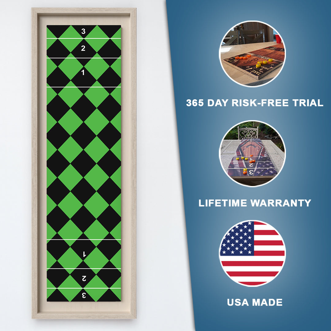 Green Diamond Shuffleboard