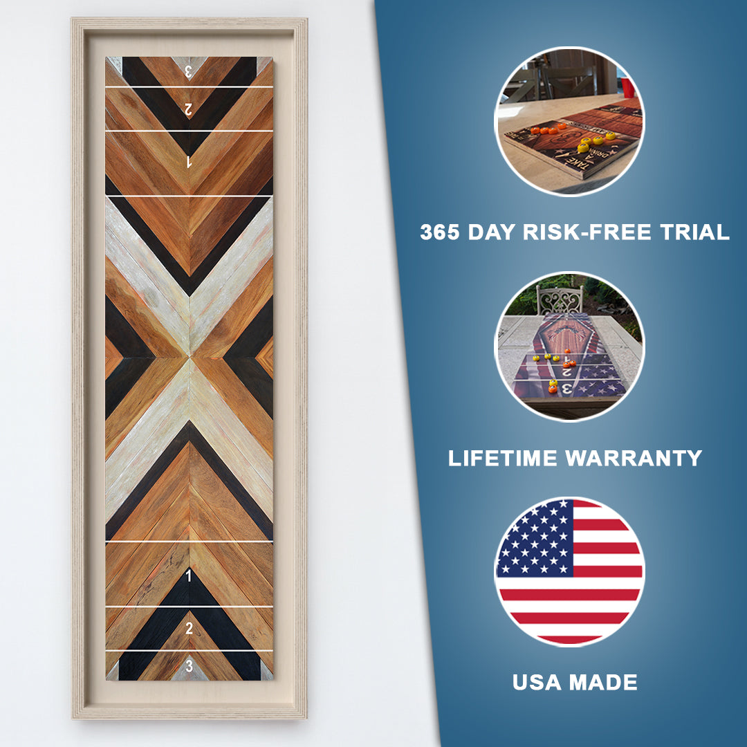 Wood Grain Shuffleboard
