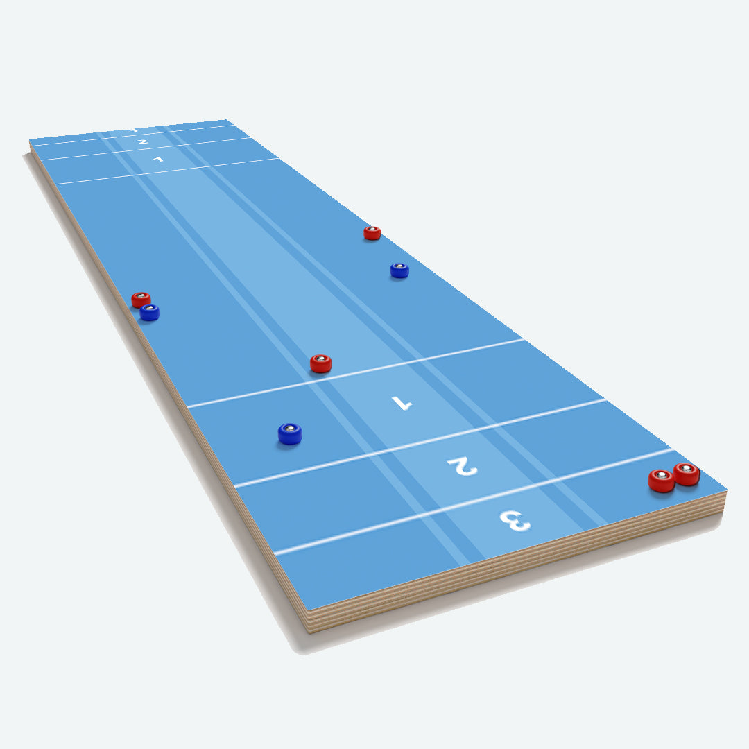Blue Wood Shuffleboard