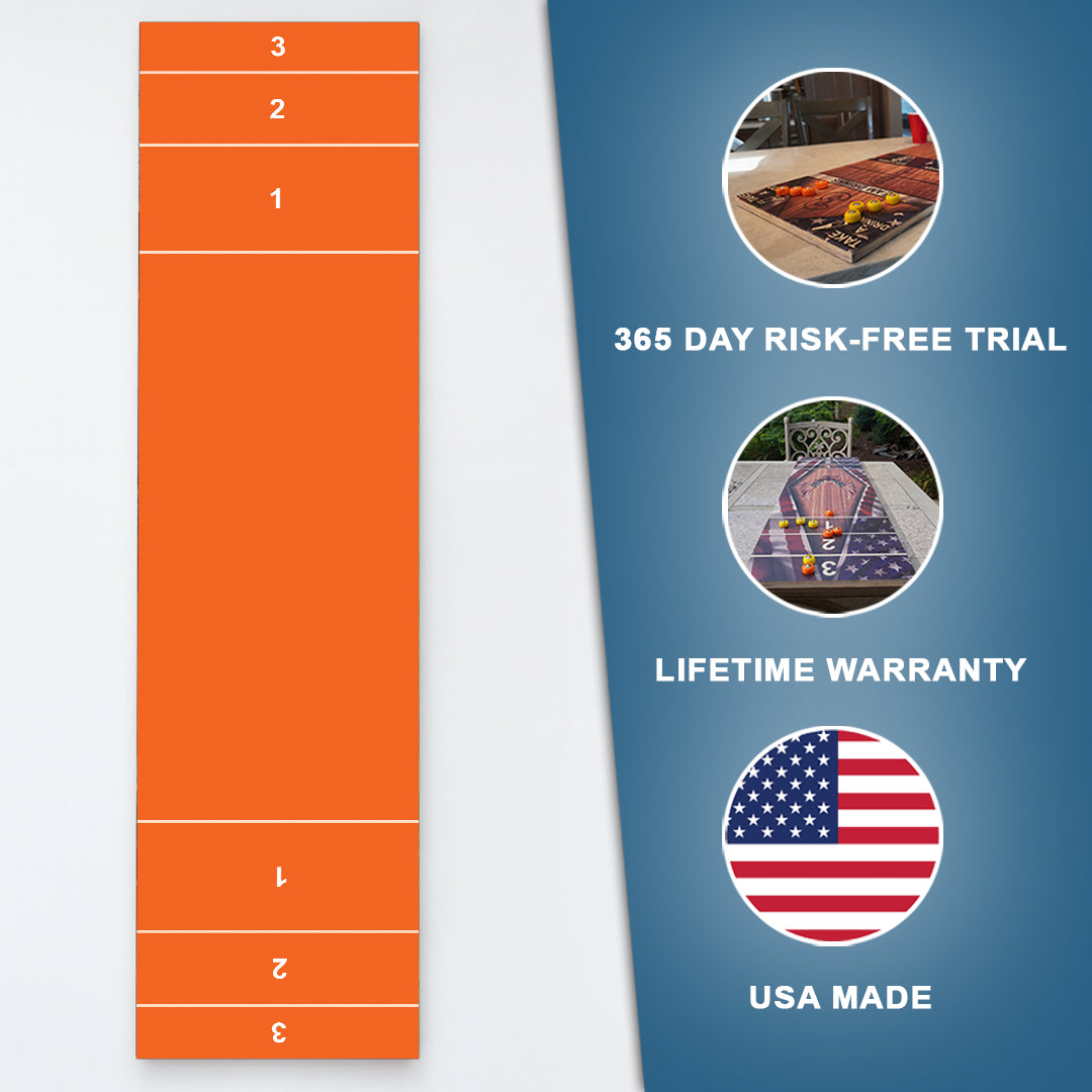 Orange Shuffleboard