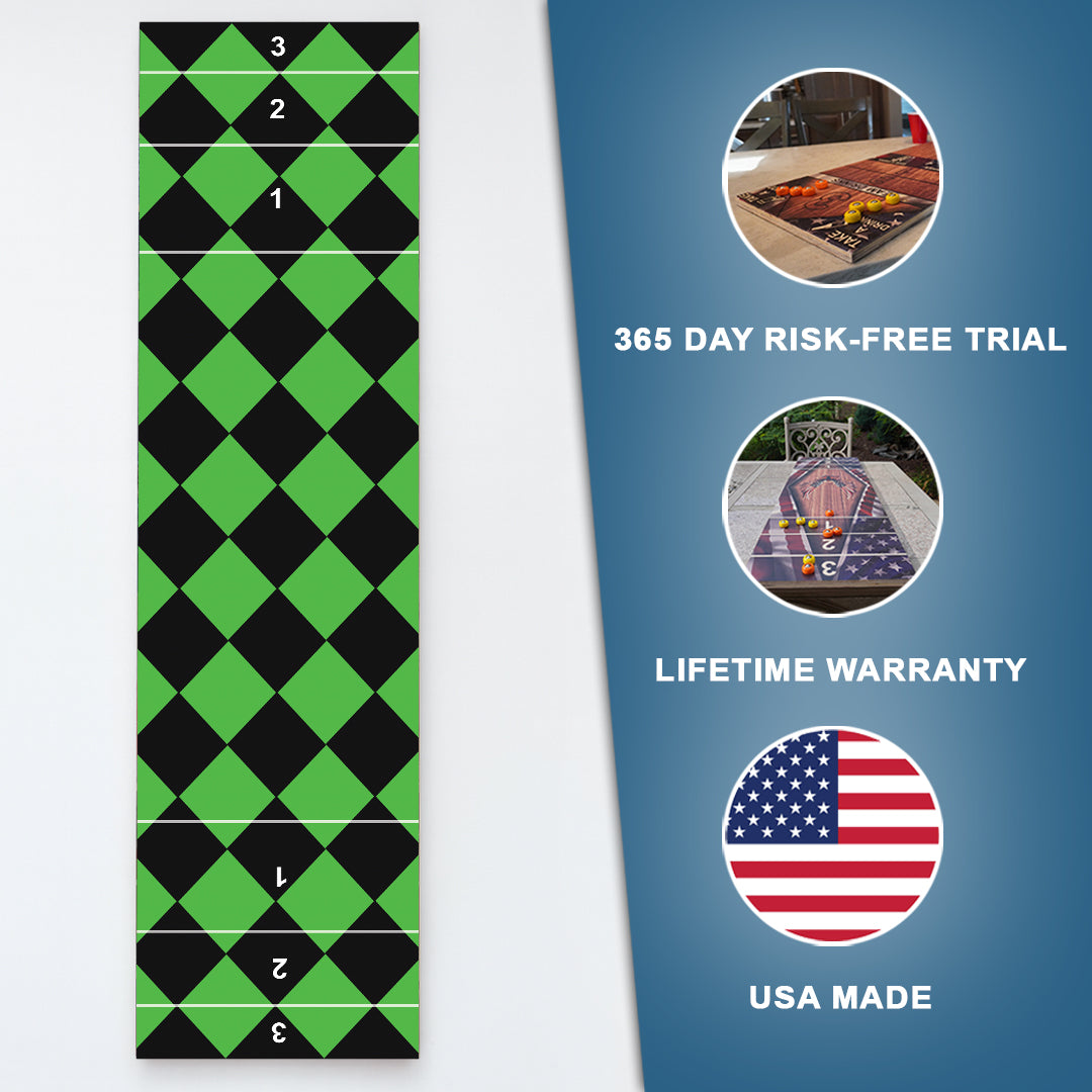 Green Diamond Shuffleboard