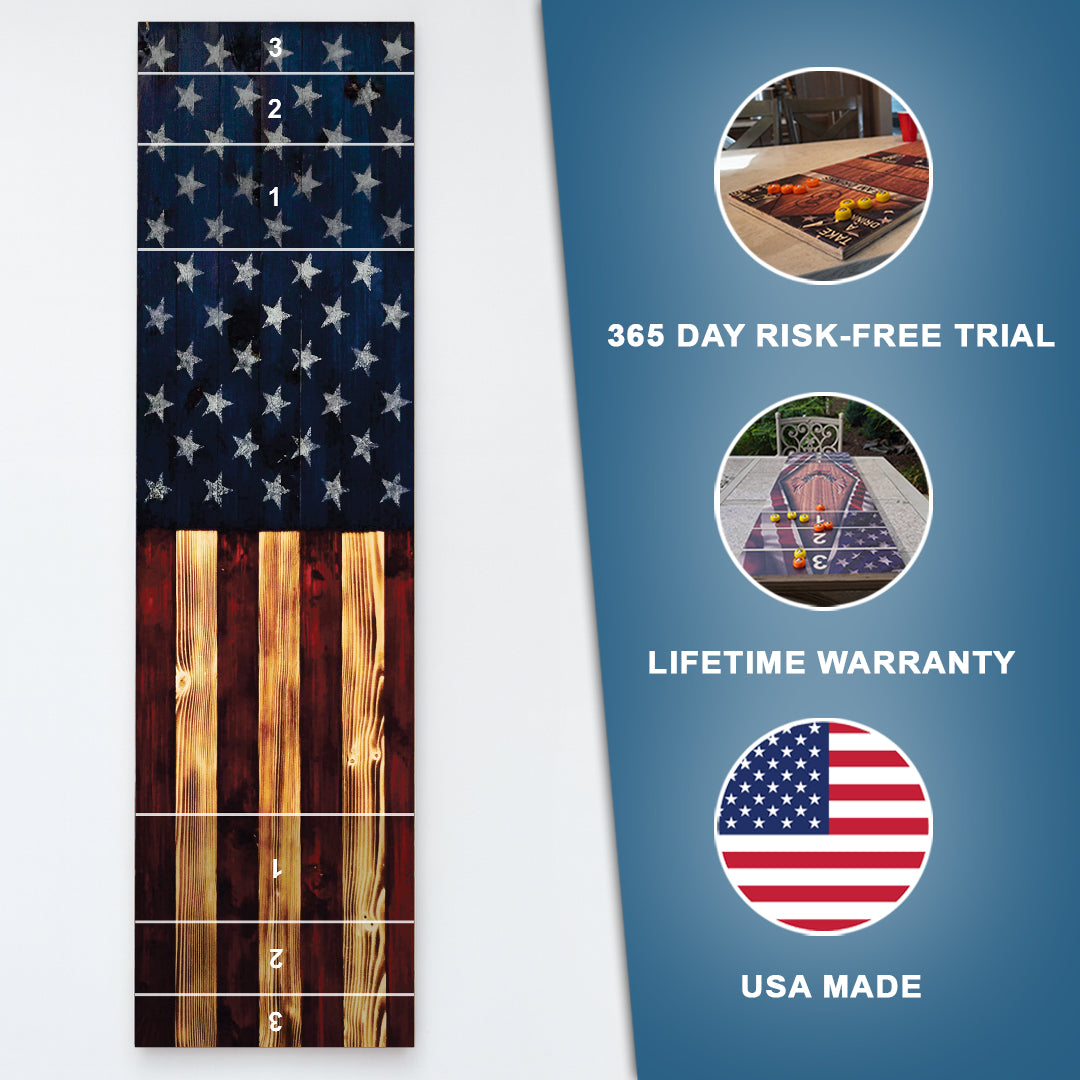 American Flag Shuffleboard