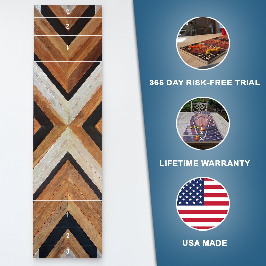 Wood Grain Shuffleboard